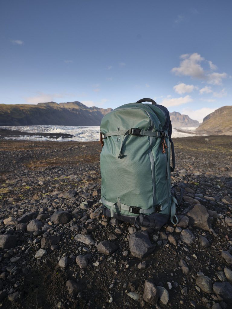 Test terrain du sac photo Shimoda Explore 40 pendant un trek