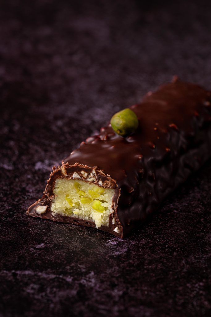 Rocher pistache Debauve et Gallais photographié par Victor Bellot