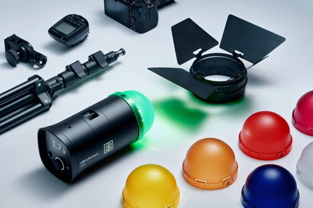 Kit de six dômes de couleur OCF avec un flash Elinchrom ONE