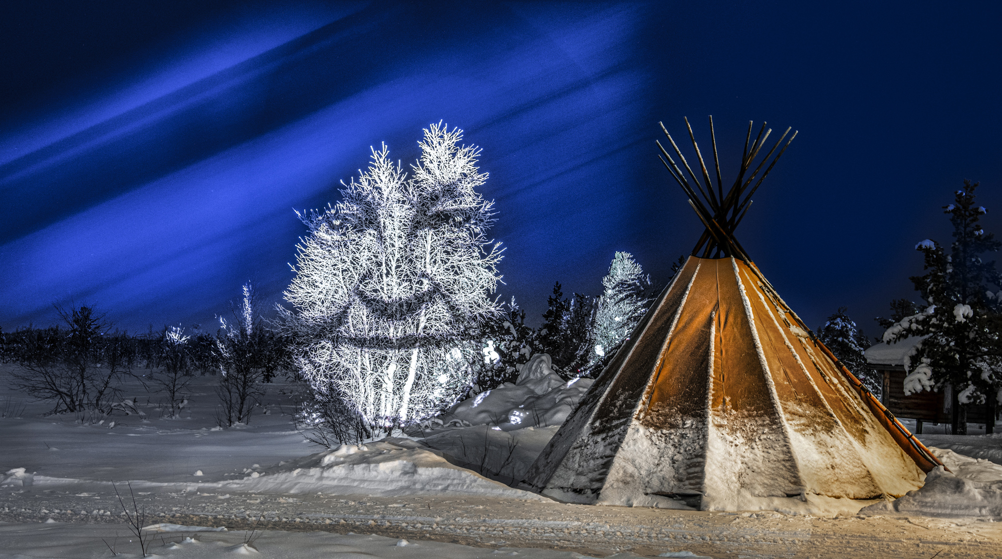 Portrait éclairé au flash par Philippe Echaroux, réalisé par -17,5 °C en Laponie
