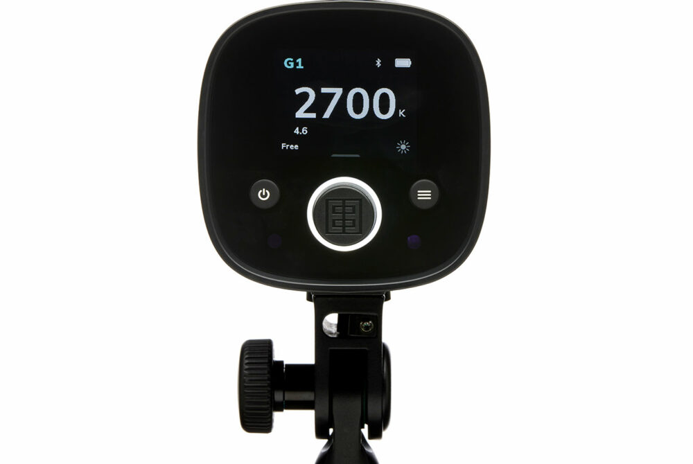 Menu de l'écran tactile arrière du flash Elinchrom THREE