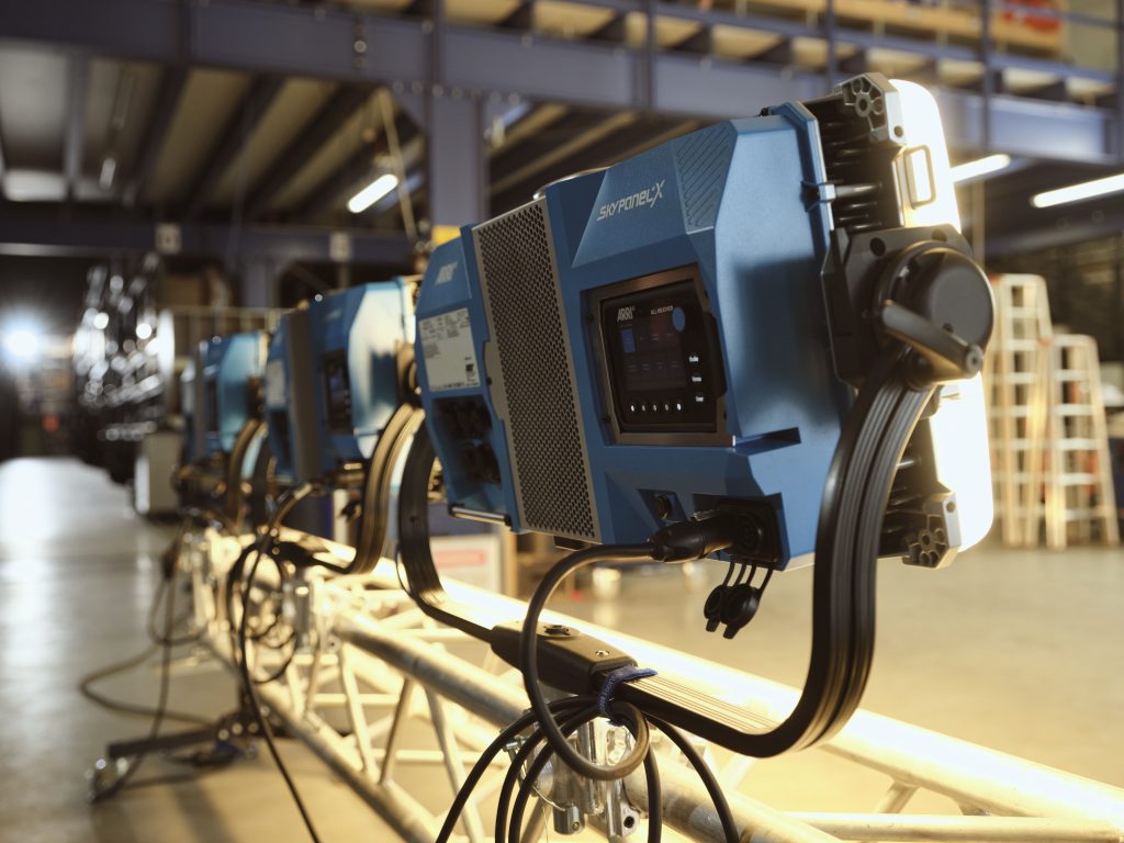 ARRI SkyPanel X sur un plateau de tournage